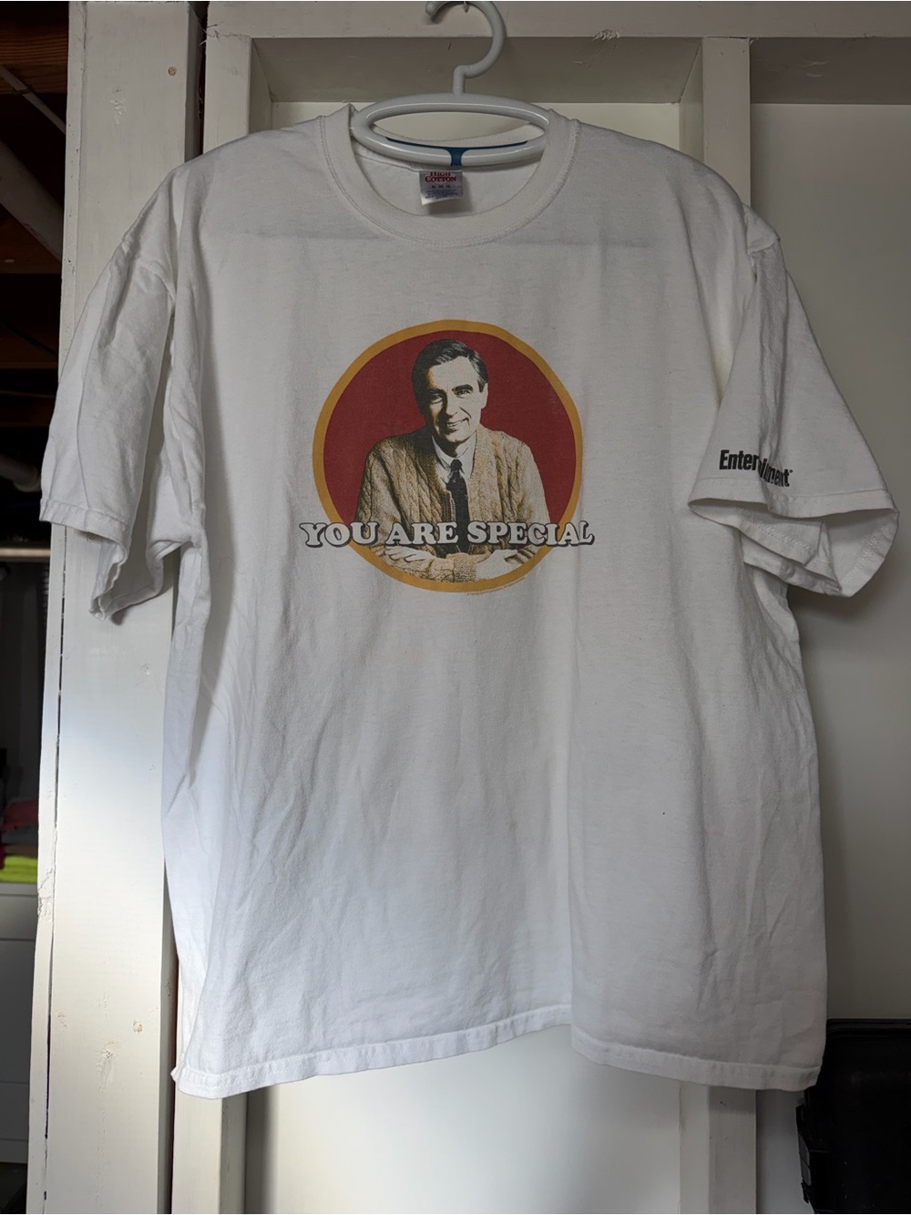 Vintage 90s Rare Mister Rodgers Entertainment Weekly Promo Shirt Size XL